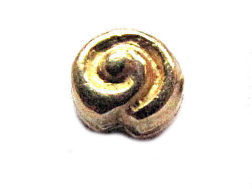 Schnecke, vergoldet, Silber 925/-, ca. 6mm